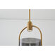 Canada 1 Light 8 inch Gold Single Pendant Lighting Ceiling Light